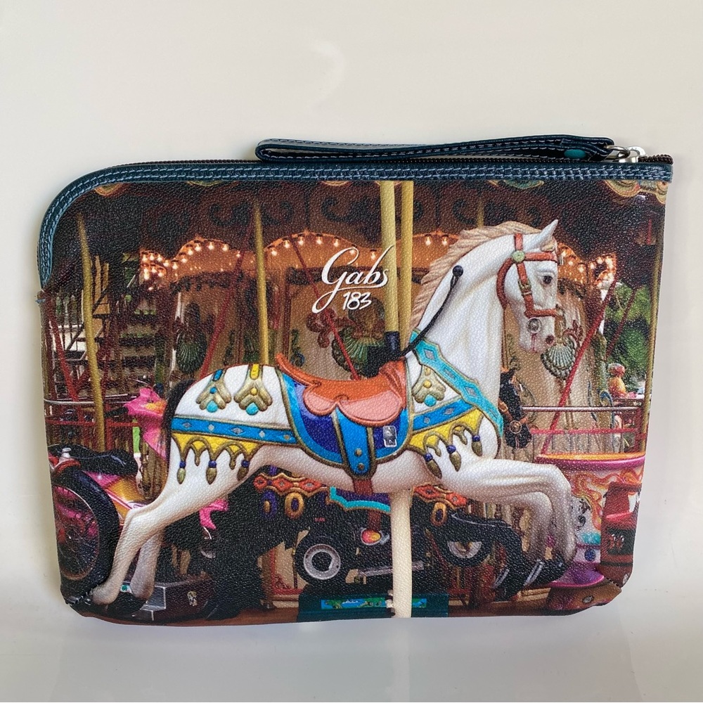 Gabs Italy Printed Leather Tablet Sleeve